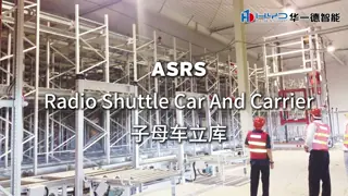 Radio Shuttle Car And Carrier ASRS Project Site Automated Storage and Retrieval System