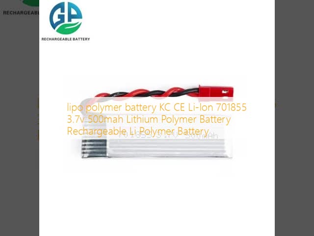 3.7V 500mAh KC CE Certified Lithium Polymer Battery Rechargeable Li-Po Battery Pack