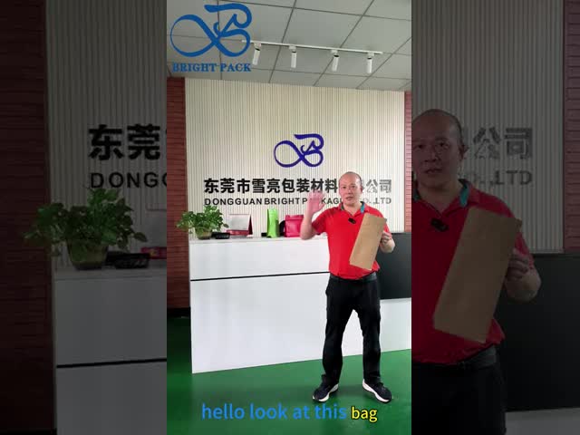 Eco-Friendly Eight Sided Sealing Flat Bottom Bags Blank Kraft Paper Bags For Coffee Packaging Bulk Order Discounts