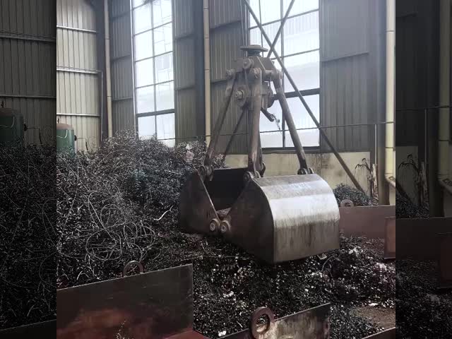 Mechanical Hydraulic Grab Bucket with Remote Control for 5-50t Excavators in Orange Peel Type