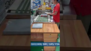 Heat Seal Vacuum Open Top  Mylar Aluminium Foil Packing Pouch GRS  BRC