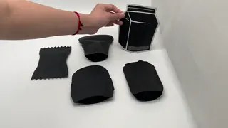 Zipper Bag Spot Delivery Fast Touch Film 9x135cm Black Packaging Plastic Bag Smell Proof Stand Up Pouch Seal Packaging