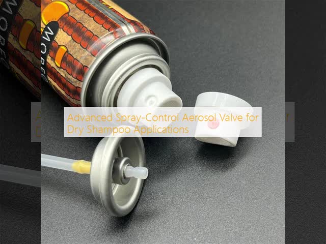 Precision Dry Shampoo Aerosol Valve with Ultra-Fine Mist Nozzle for Residue-Free Performance and 360° Operation