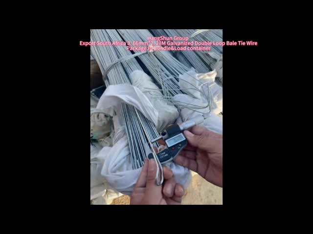 3.66mm Galvanized Single Loop Bale Ties Wire