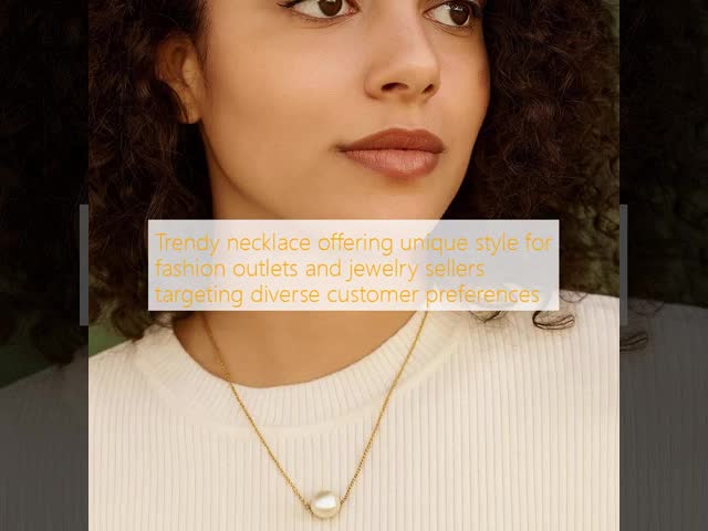Trendy necklace offering unique style for fashion outlets and jewelry sellers targeting diverse customer preferences