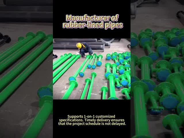 Long Lifespan Rubber Coated Pipeline Customized Steel Pipe Lining Optional Material Durable Corrosion Resistant Industrial
