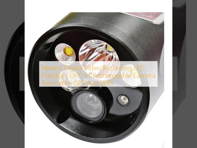 Rechargeable Torch Light DFC-14 GPS WIFI LED Camera Flashlight with Digital Video Recording Function