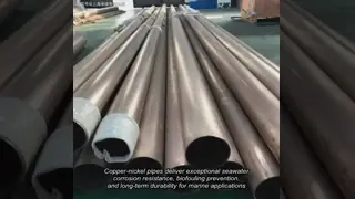Copper Nickel Pipe Seamless 1'' Thk 2.5mm 16Bar CUNI70600
