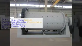 Siemens Motor Tumbling Ball Mill with 1-13 Meters Length and 2.4-41ton Max Ball Volume for Industrial Grinding