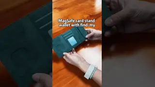 6 Cards Magsafe Card Wallet With Built In FINDMY Kickstand Function