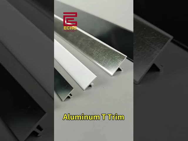Black Aluminum Tile Trim Aluminium T Shaped Tile Edging Trim Profile