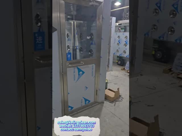 201 Stainless Steel Air Shower Automatic Control System For ISO 8 Clean Room