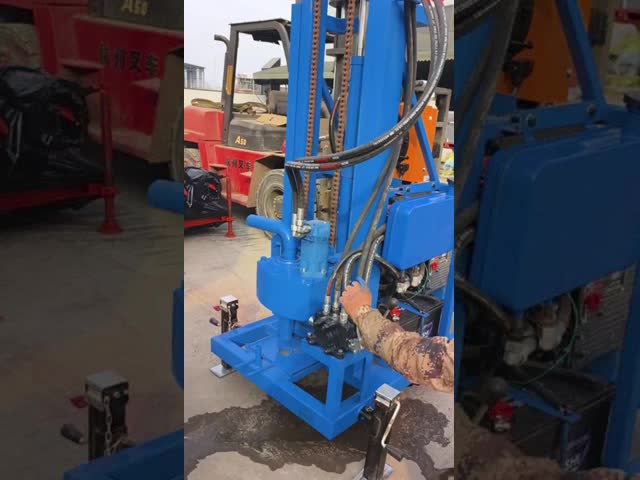 Portable Water Well Drilling Rig for 150m Drilling Depth and 50mm Drill Pipe Diameter
