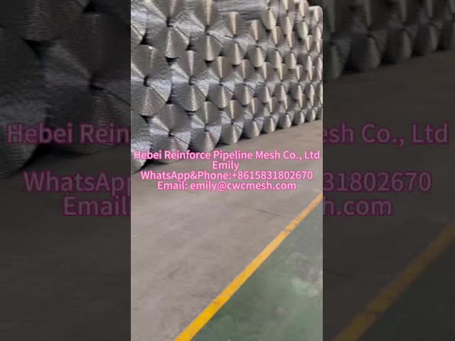 Aperture 25.4mm X 92.4mm Offshore Pipeline Counterweight Welded Wire Mesh For Everglades Gas