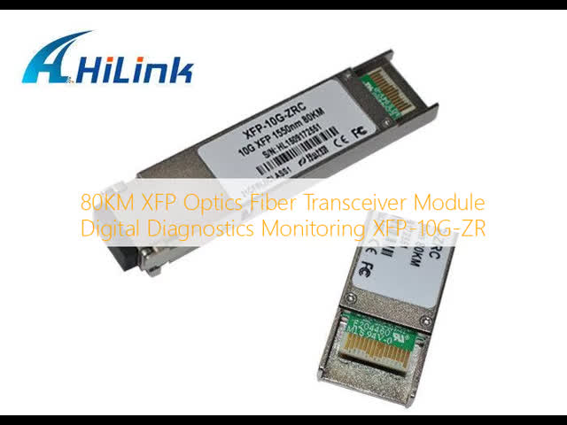 80KM XFP Optics Fiber Transceiver Module Digital Diagnostics Monitoring XFP-10G-ZR