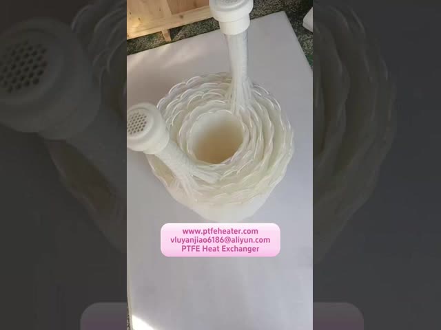 Excellent Chemical Corrosion Resistance 100% Pure PTFE Heat Exchanger For Both High And Low Temperature Environments