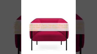 GRANDEUR Fabric Modern Office Sofa Single Seat Ergonomic Support Single Armchair