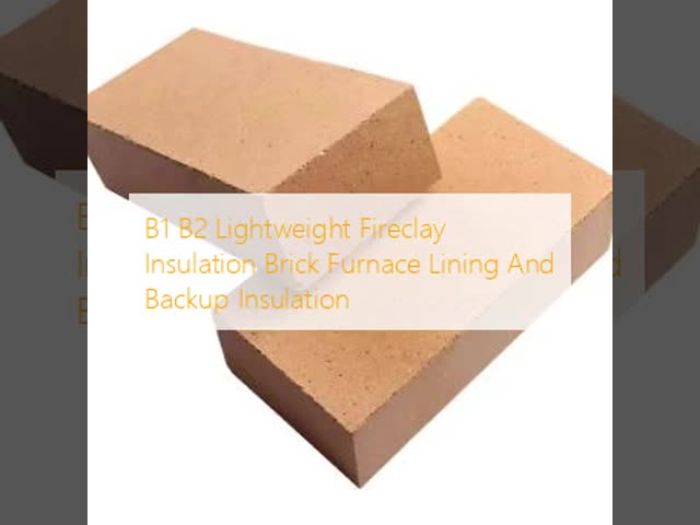 Insulation B1 B2 Fireclay Brick Lightweight Furnace Lining Bricks