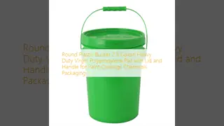 Runder Plastikbehälter 2,5 Gallonen schwerer Polypropylenbehälter mit Deckel und Griff für Farbbeschichtungen Chemikalienverpackungen