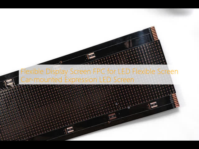 Bendable Double Layer Flexible Display Screen FPC with 0.1mm Thickness for LED Flexible Circuit Board