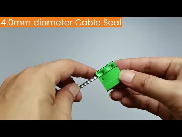 Galvanized Steel Shipping Container Cable Seal Lock Security Tag for Customs 27.3*26.2*9.4 mm