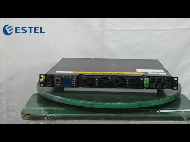 1U Rack-Mount Integrated DC Power System with Dual Rectifier Slots, Monitoring Unit RS485/LAN Interface and Terminal IO