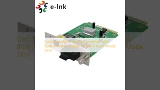 Card Type Fiber Media Converter With Built-In Power Supply 10/100M Multi-Mode 2KM