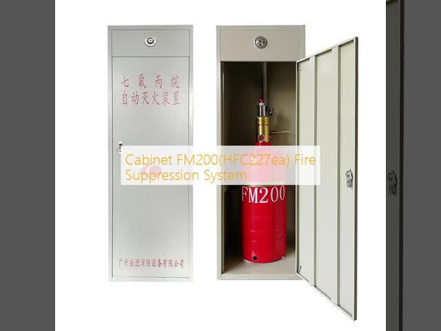 Cabinet FM200 Fire Suppression System with Single Zone Management DC24V/1.6A Power and ≤10s Spraying Time