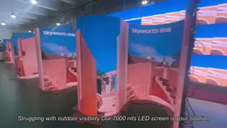 7000 Nits Outdoor LED Advertising Screen 960x960mm cabinet 23KG