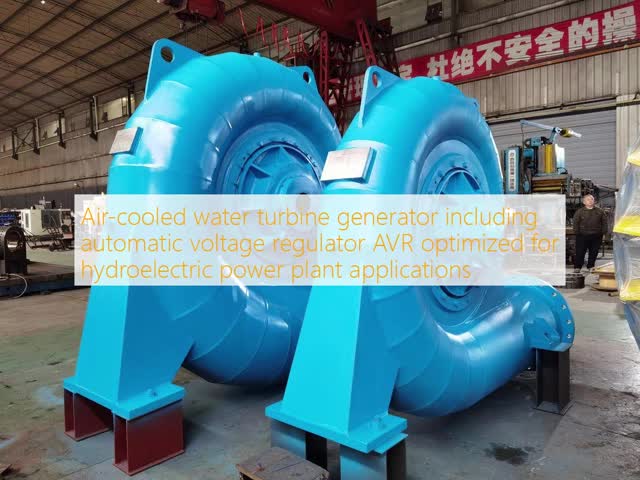 High Efficiency Water Turbine Generator with Automatic Voltage Regulator (AVR) for 200kW - 20MW Hydropower Plants