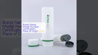 PE Sunscreen Tube Packaging Customized Refillable Cosmetic Tubes White With Flip Top Cap