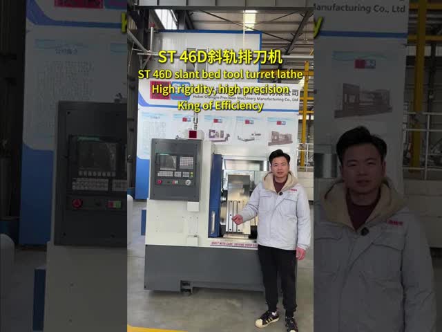 ST46 CNC Lathe with 4000r/min Spindle Speed 5.5KW Motor and 8-inch Chuck High-Precision CNC Turning Center