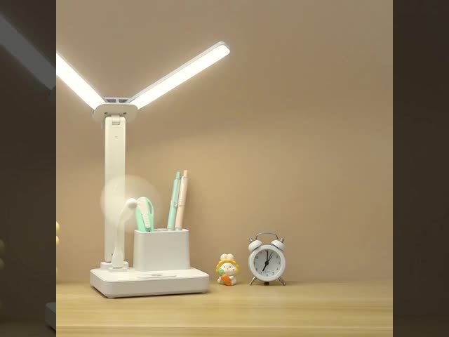 Factory Direct USB Touch Control Powered Small LED Desk Lamp Rechargeable Night Light Reading Lamp White Shade Dropshipping