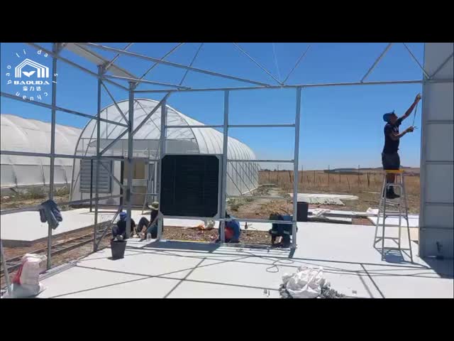 Automated Light Deprivation Greenhouse with 8mm Twin-Wall PC Board and Hot-Dip Galvanized Steel Frame Controlled by Smart PLC System