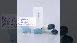 60ml Sunscreen Tube White Empty Squeeze Tube Containers Customized With Oval Flip Top Cap