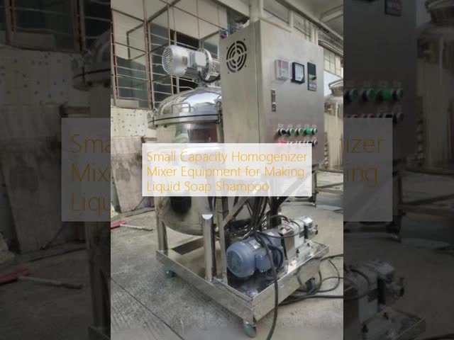 Small Capacity Homogenizer Mixer Equipment for Making Liquid Soap Shampoo