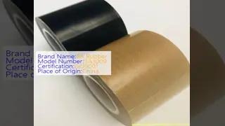 High Temperature Resistant PTFE Coated Fiberglass Fabric with 17 Oz/sqy Unit Weight and Woven Black Structure