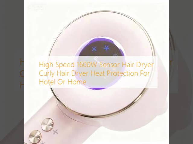 High Speed 1600W Sensor Hair Dryer Curly Hair Dryer Heat Protection For Hotel Or Home
