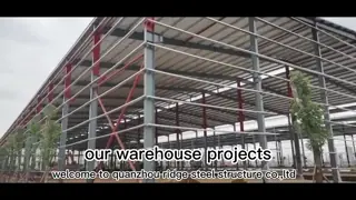 Industrial Galvanised Structural Steel Frame Construction , Pre Engineered Building Construction