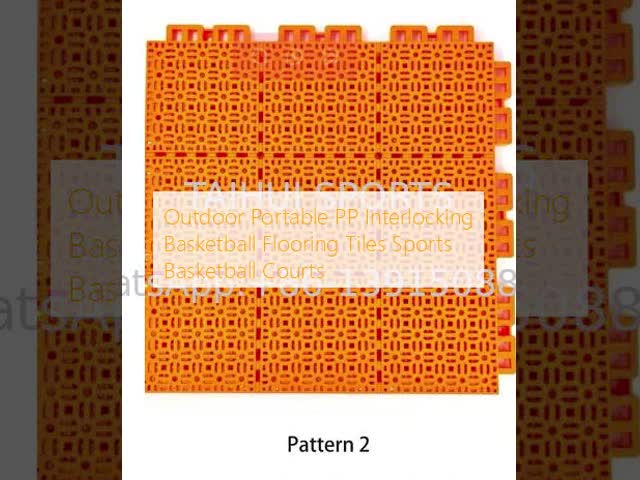 Outdoor Portable Waterproof Eco-friendly PP Interlocking Basketball Flooring Tiles for Sports Courts