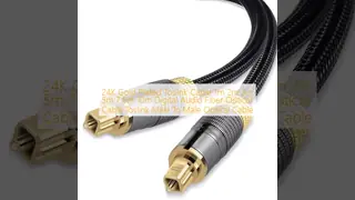 24K Gold Plated Toslink Cable 1m 2m 3m 5m 7.5m 10m Digital Audio Fiber Optical Cable Toslink Male To Male Optical Cable