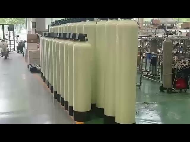 Automatic Industrial Water Softener System 5-100 T/H FRP Tank