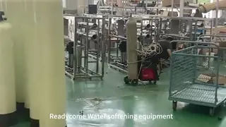 Automatic Industrial Water Softener System 5-100 T/H FRP Tank