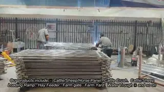 Heavy Duty Durable Portable Cattle Panel Fence Welded Steel Livestock Panels for Farm Ranch Animal Control