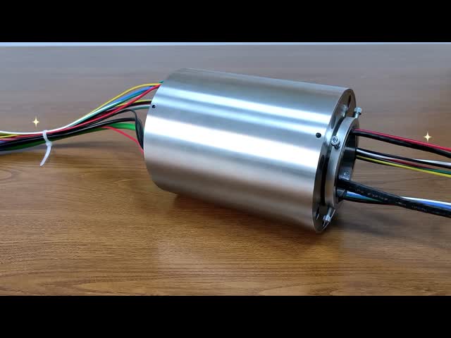 25-Channel IP67 Waterproof Slip Ring with Stainless Steel Housing for Reliable Rotary Electrical Connections