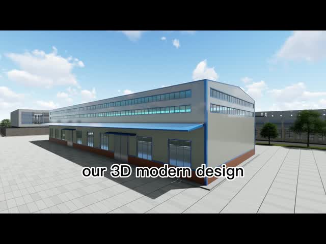 Prefabricated Portal Frame Metal Building Warehouse, Galvanized Steel Construction Building