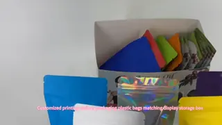Customized Color Child Resistant Recyclable Stand Up Pouch Zipper Bag for Food Packaging