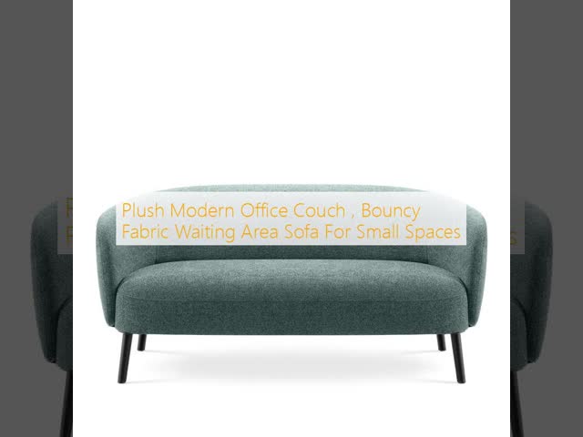 Plush Modern Office Couch , Bouncy Fabric Waiting Area Sofa For Small Spaces
