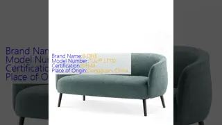 Plush Modern Office Couch , Bouncy Fabric Waiting Area Sofa For Small Spaces