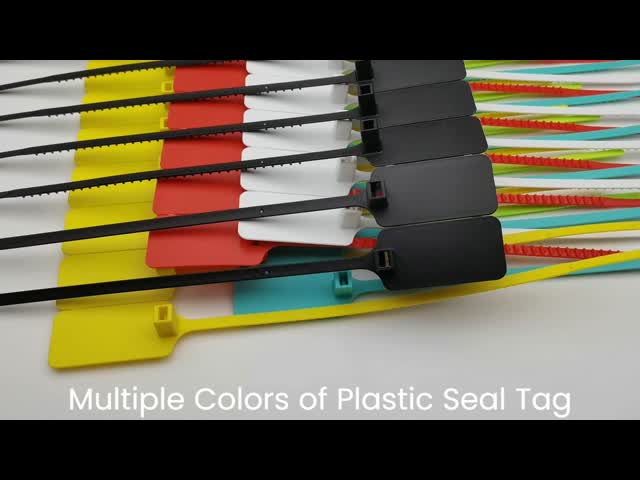 Black 300mm Custom Plastic Seal for Garment and Shoes Security Average Weight 4.45 g/pc